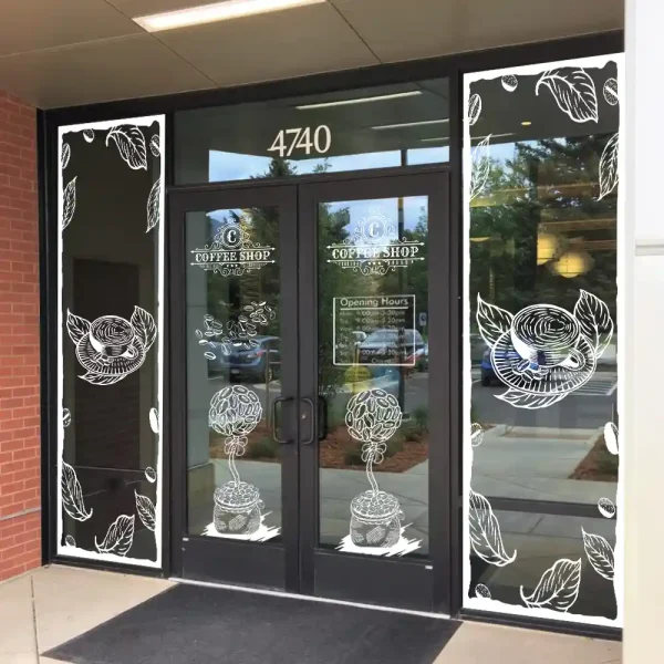 Vibrant and Simple Vinyl Lettering for Windows
