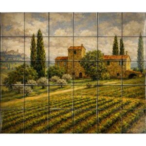 Landscape ceramic tile