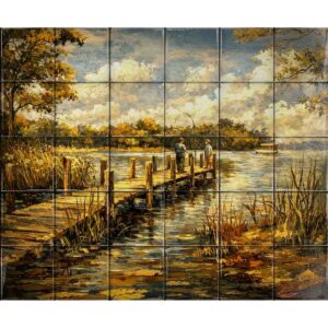 Landscape ceramic tile