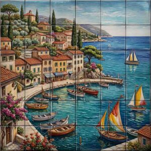 Landscape ceramic tile