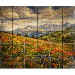Landscape ceramic tile