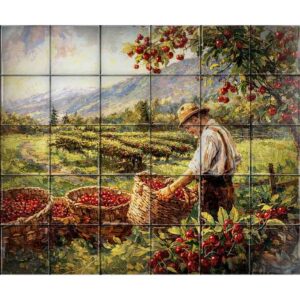 Landscape ceramic tile
