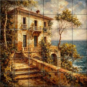 Landscape ceramic tile