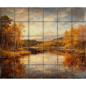 Landscape ceramic tile