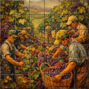 Landscape ceramic tile