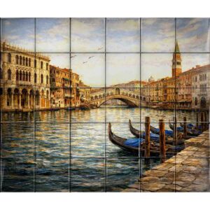 Landscape ceramic tile