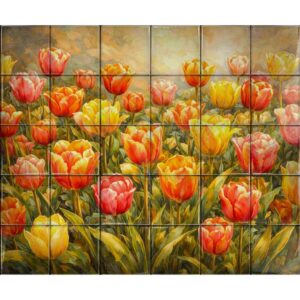 Floral Ceramic Tile