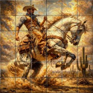 Vintange ceramic tile