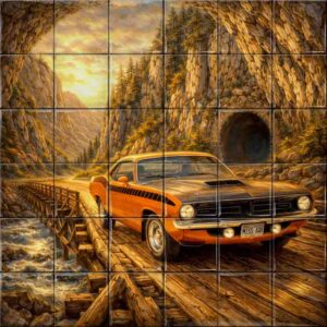 Vintange ceramic tile
