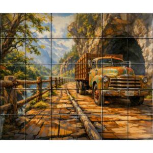 Vintange ceramic tile