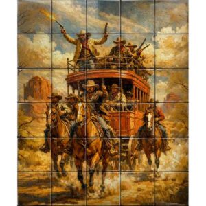 Vintange ceramic tile