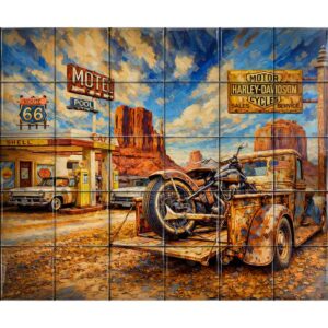 Vintange ceramic tile