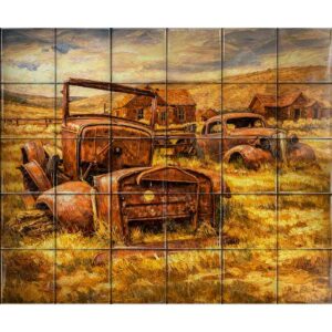 Vintange ceramic tile