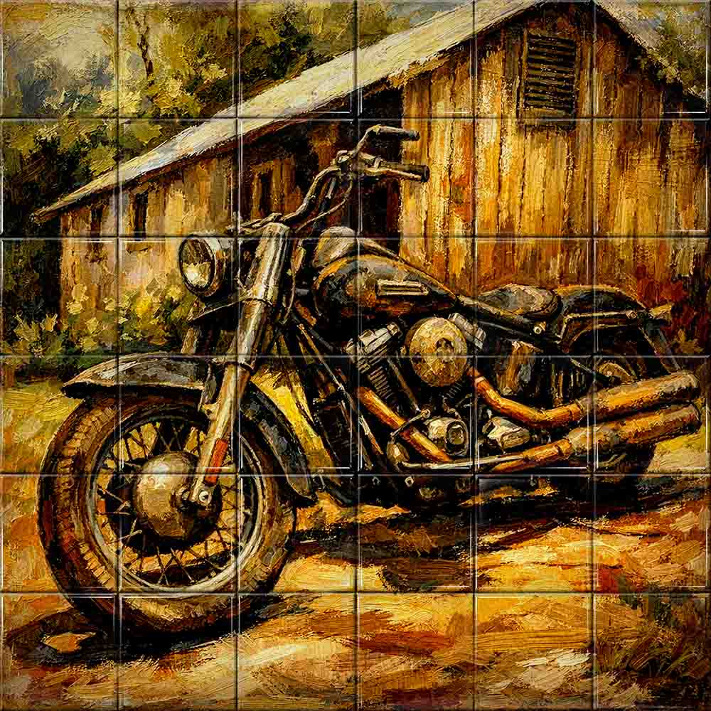 Vintage Ceramic Tile Mural | Design - S09 1 Vintange ceramic tile