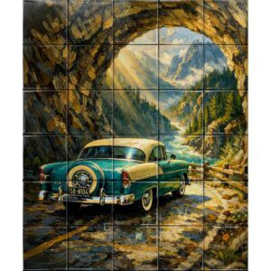 Vintange ceramic tile