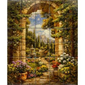 landscape ceramic tile