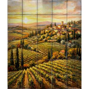 landscape ceramic tile