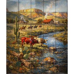 landscape ceramic tile