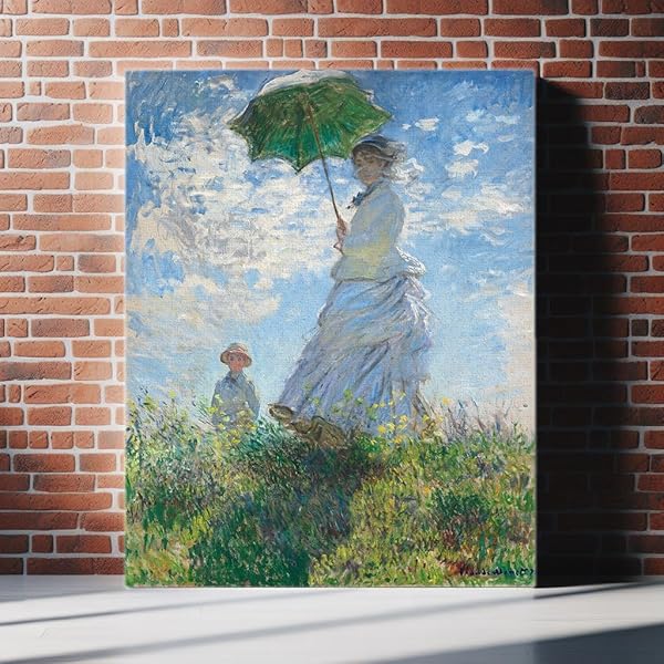 MisterStudio Claude Monet Canvas Wall Art Collection – Premium Impressionist Fine Art Prints on Museum-Quality Canvas (24. "Woman with a Parasol, 12" x 16") 3 MisterStudio Claude Monet Canvas Wall Art Collection – Premium Impressionist Fine Art Prints on Museum-Quality Canvas (24. "Woman with a Parasol, 12" x 16") - Image 3