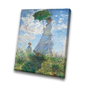 MisterStudio Claude Monet Canvas Wall Art Collection – Premium Impressionist Fine Art Prints on Museum-Quality Canvas (24. "Woman with a Parasol, 12" x 16")