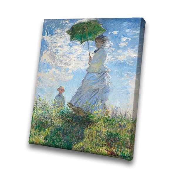 MisterStudio Claude Monet Canvas Wall Art Collection – Premium Impressionist Fine Art Prints on Museum-Quality Canvas (24. "Woman with a Parasol, 12" x 16") 1 MisterStudio Claude Monet Canvas Wall Art Collection – Premium Impressionist Fine Art Prints on Museum-Quality Canvas (24. "Woman with a Parasol, 12" x 16")