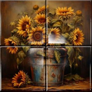 Floral Ceramic Tile