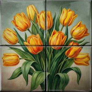 Floral Ceramic Tile