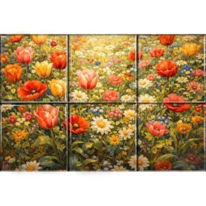 Floral Ceramic Tile