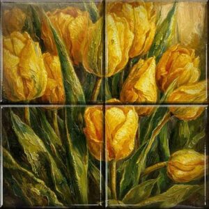 Floral Ceramic Tile