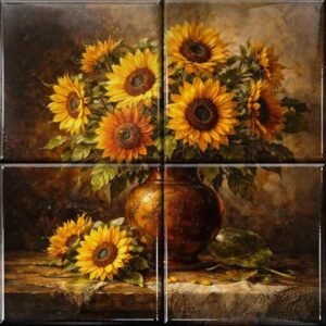 Floral Ceramic Tile