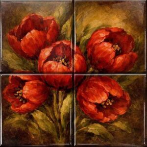 Floral Ceramic Tile