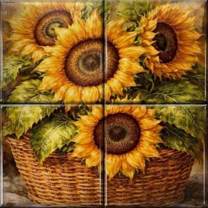 Floral Ceramic Tile
