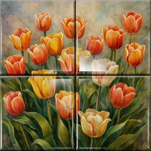 Floral Ceramic Tile
