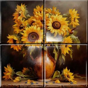 Floral Ceramic Tile