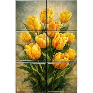 Floral Ceramic Tile